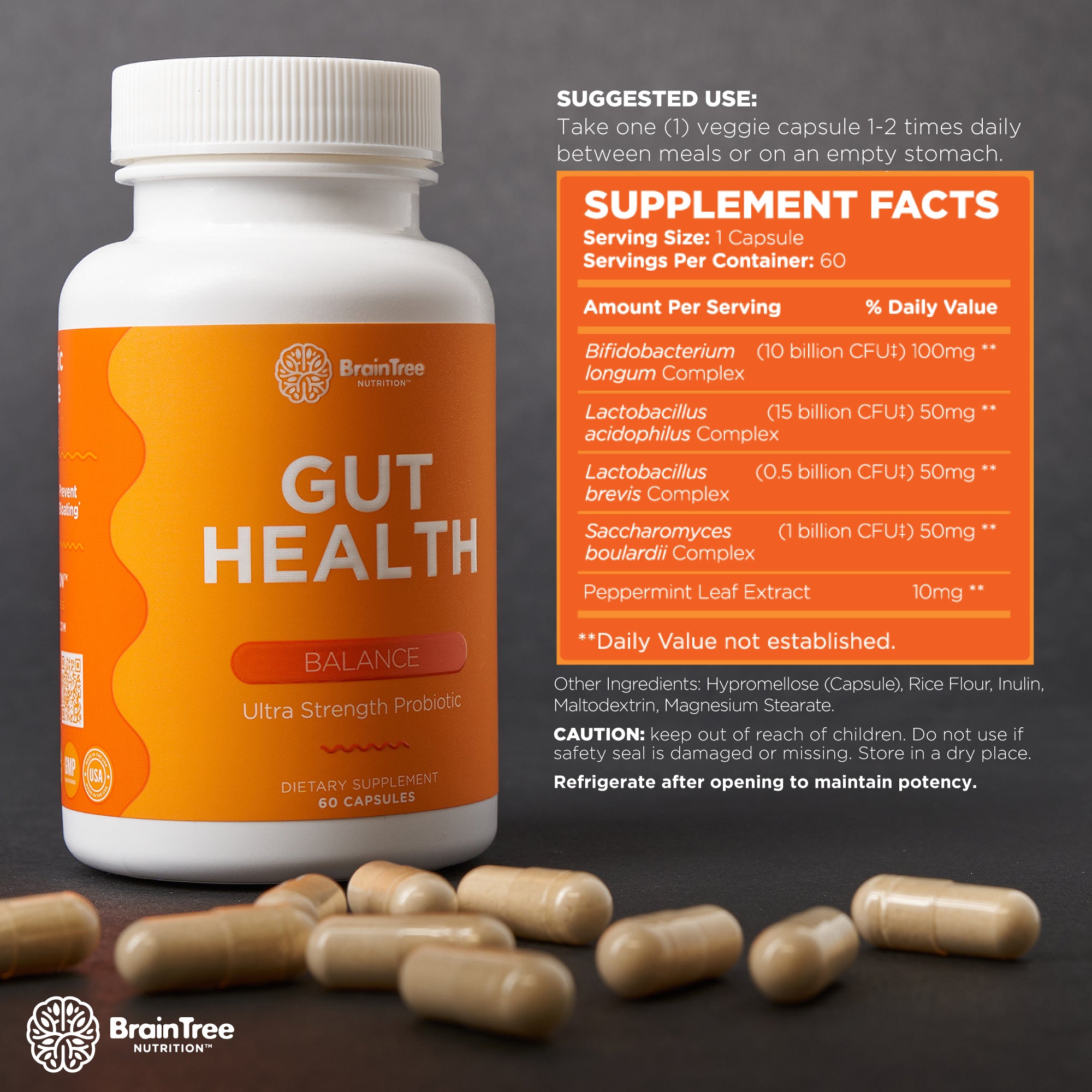 BrainTree Nutrition-Gut Health Supplement