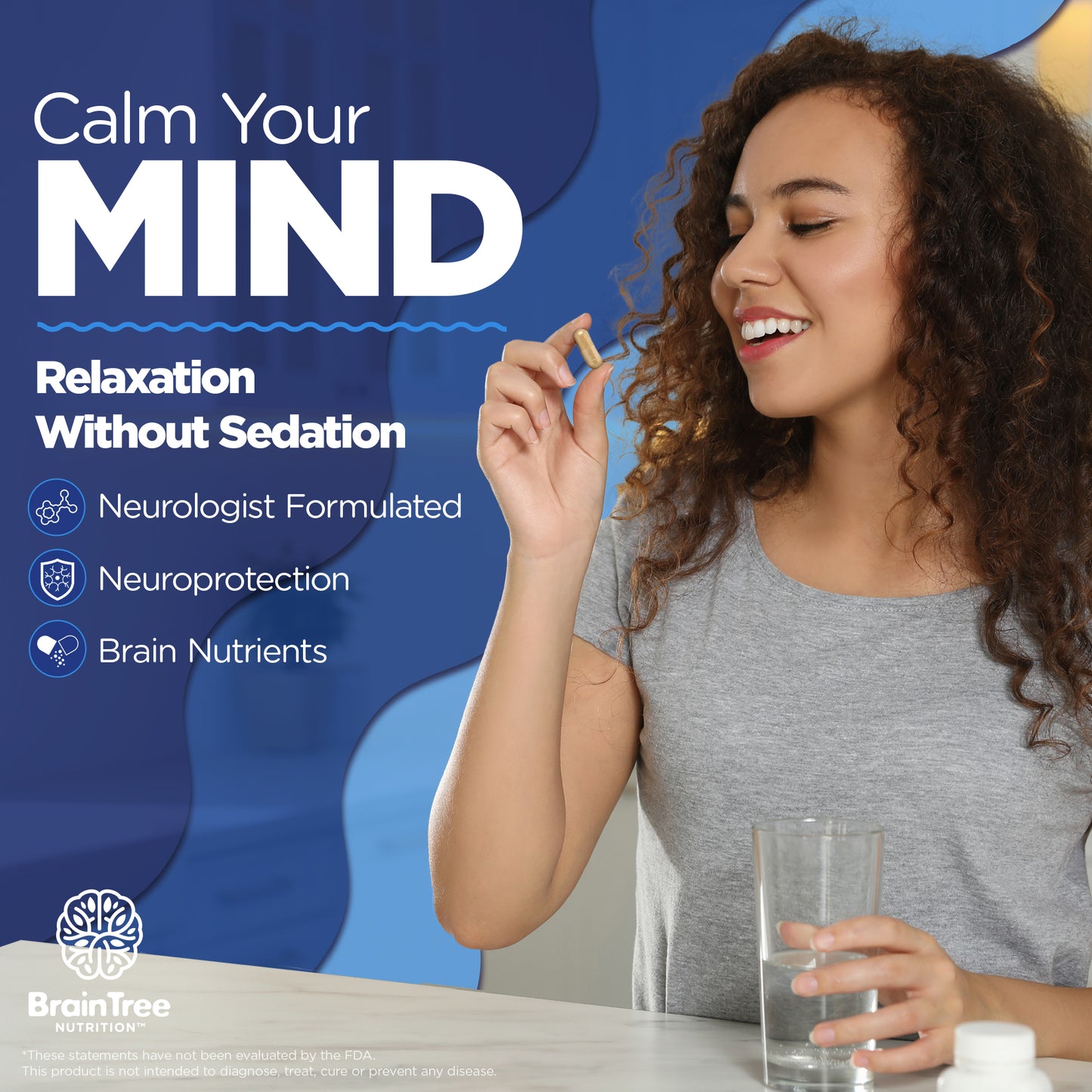 BrainTree Nutrition-Calm Your Mind Relaxation Without Sedation