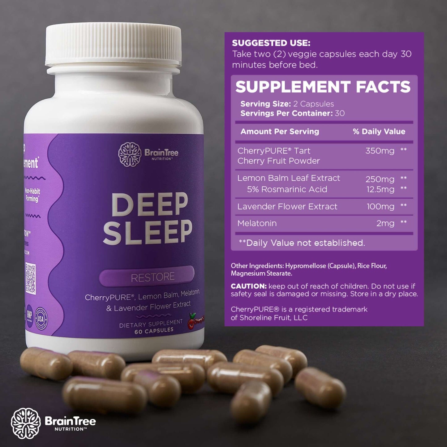 BrainTree Nutrition-Deep Sleep Supplement